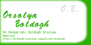 orsolya boldogh business card